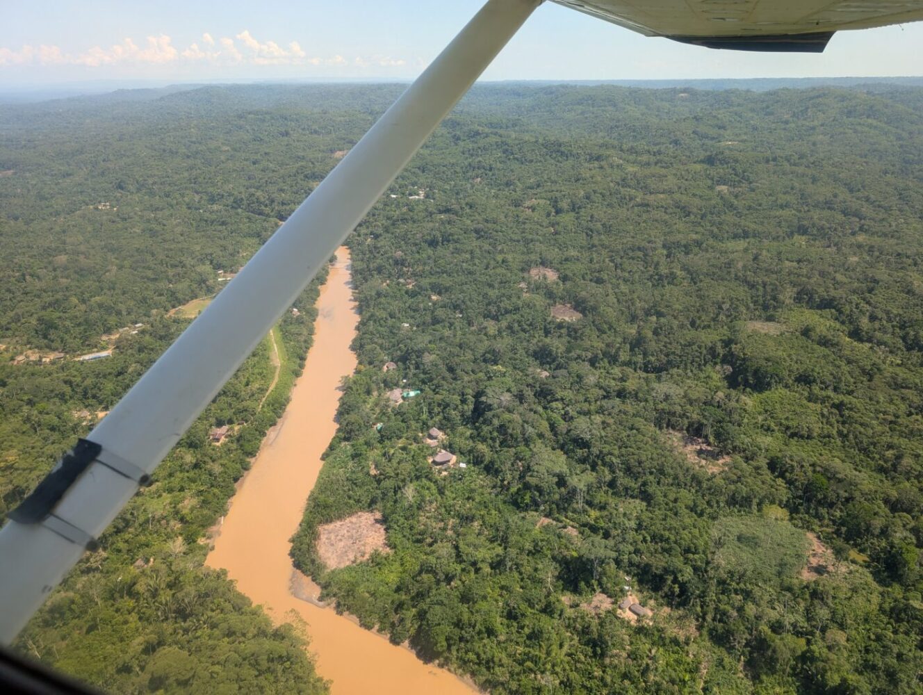 View of the Sarayaku territory and the Bobonaza River